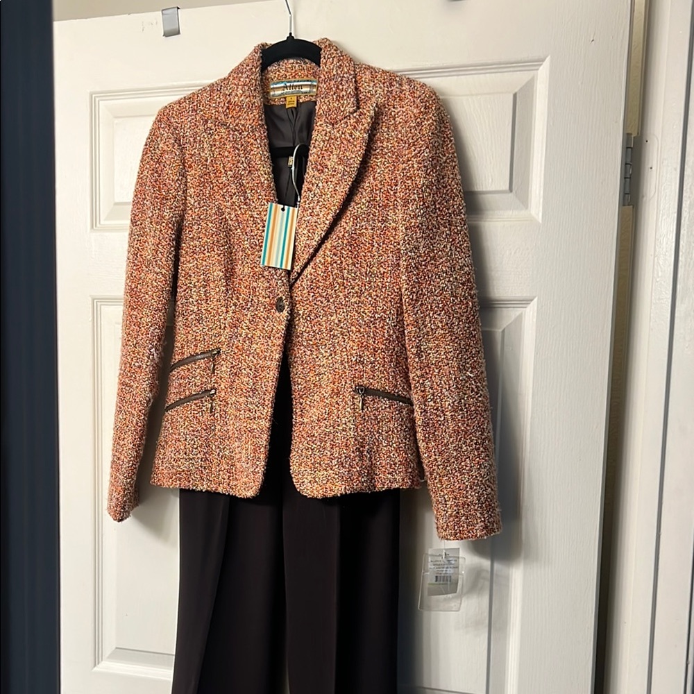 Stylish Tweed Pantsuit- NeW Sz 4